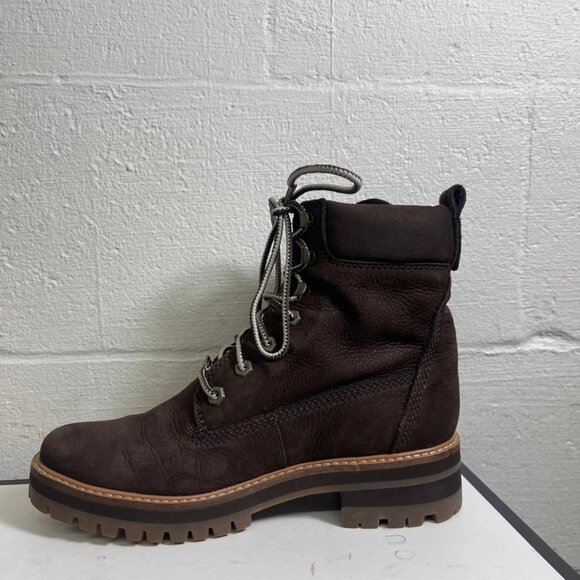 Timberland Courmayeur Valley 6" Hiking Boots A23UY Brown Leather Women's 9 US - Picture 5 of 12